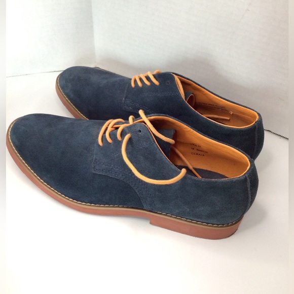 Buks by walk-over derby shoes MSRP $255. Men’s navy suede casual shoes. Size 10 - Picture 4 of 12